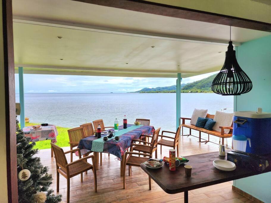 Duplex En Bord De Mer Fare Tahitea Pension Taputapuapea Exterior photo